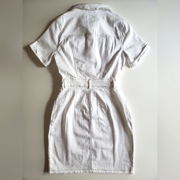NWT Boutique Item! White denim mini dress - Picture 5 of 6